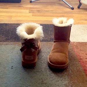 UGG with ribbon detail size 6 worn twice